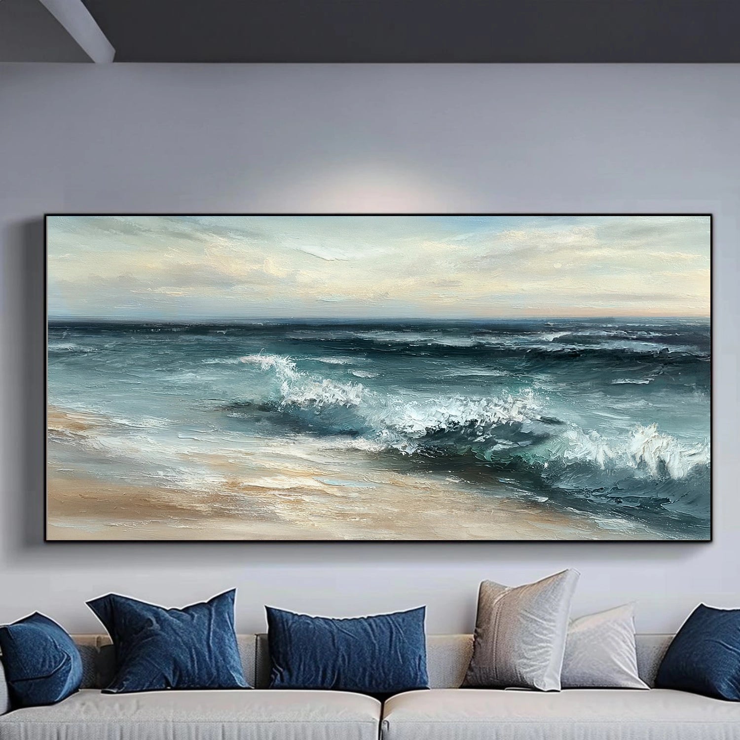 Sky And Ocean Abstract Wall Art #SO323