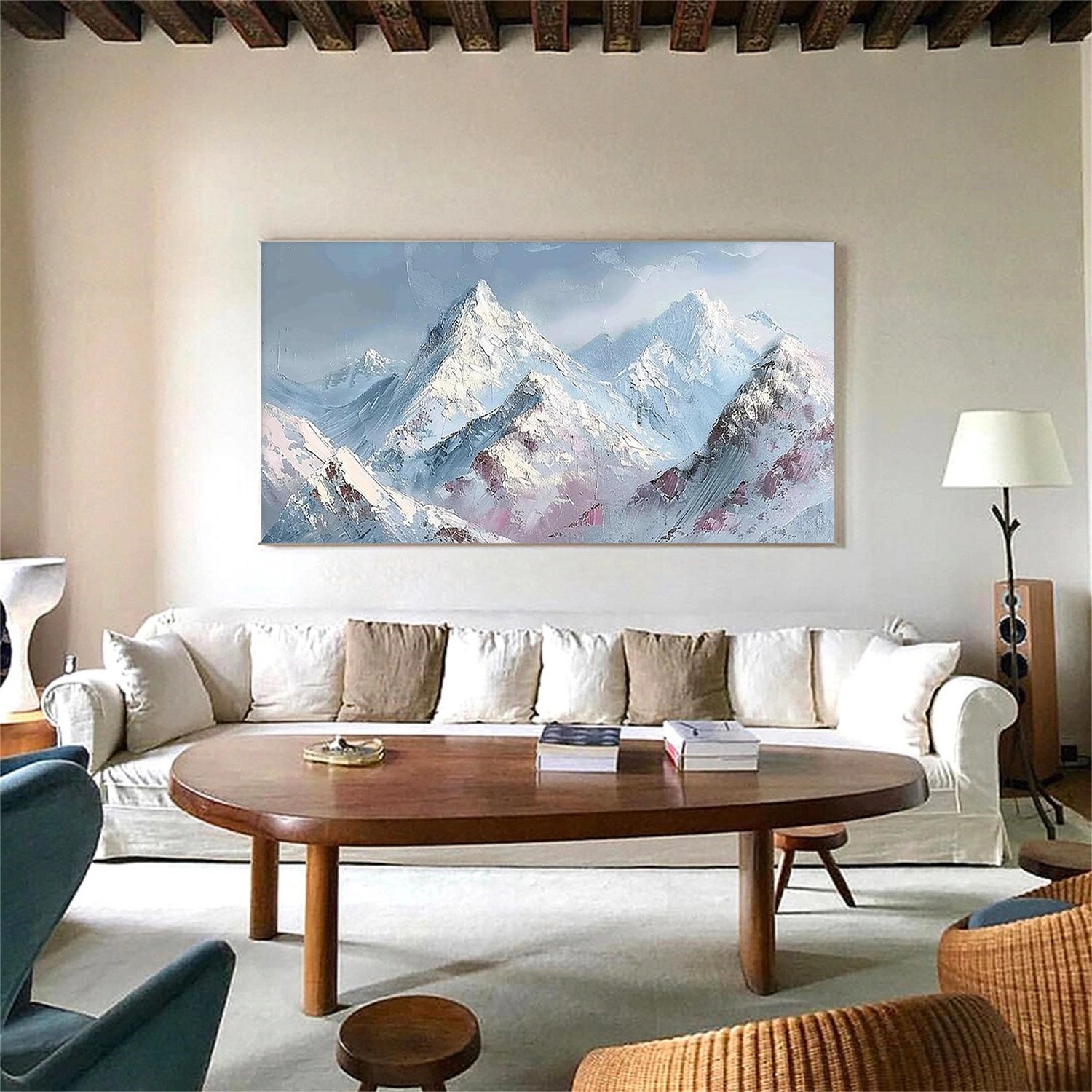 Abstract Mountain Textured Wall Art #WT222