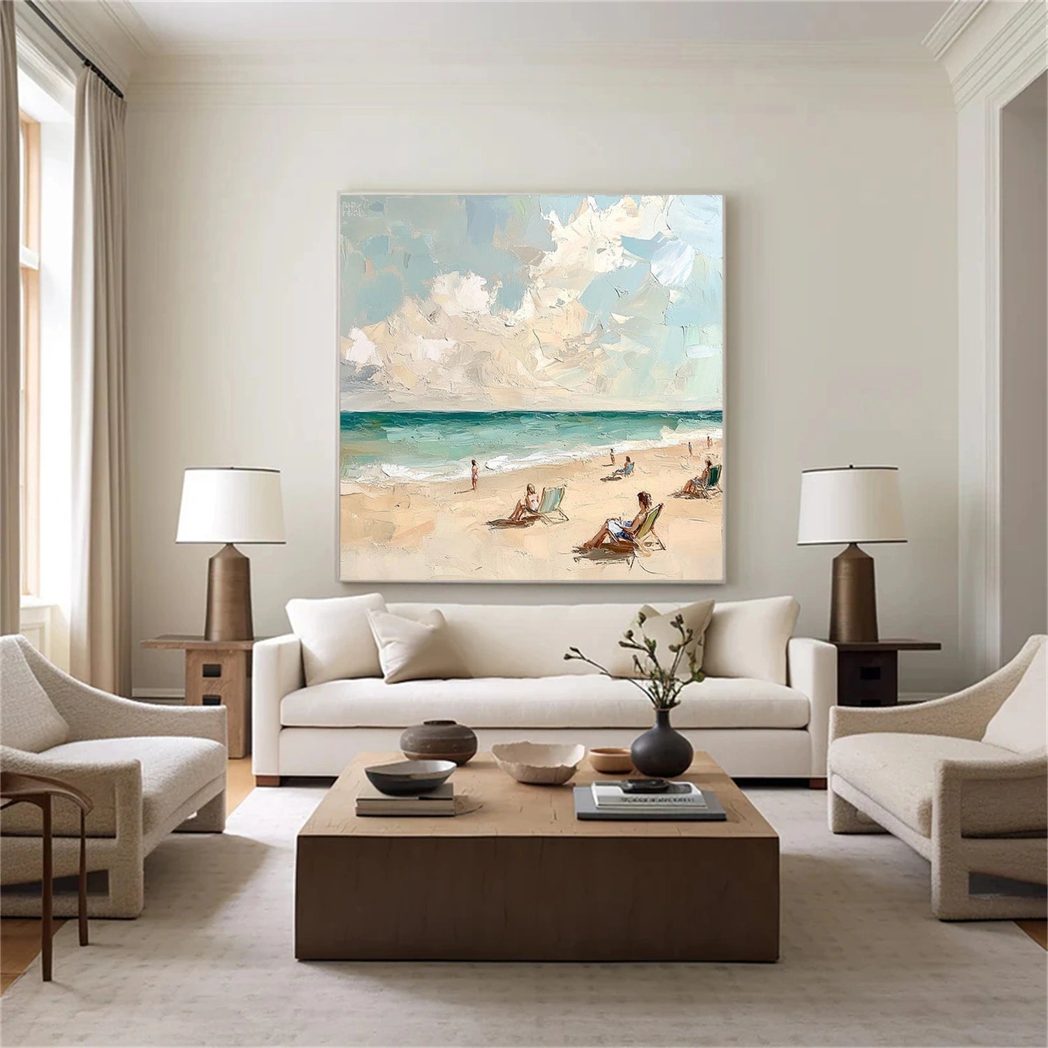 Sky And Ocean Abstract Wall Art #SO417