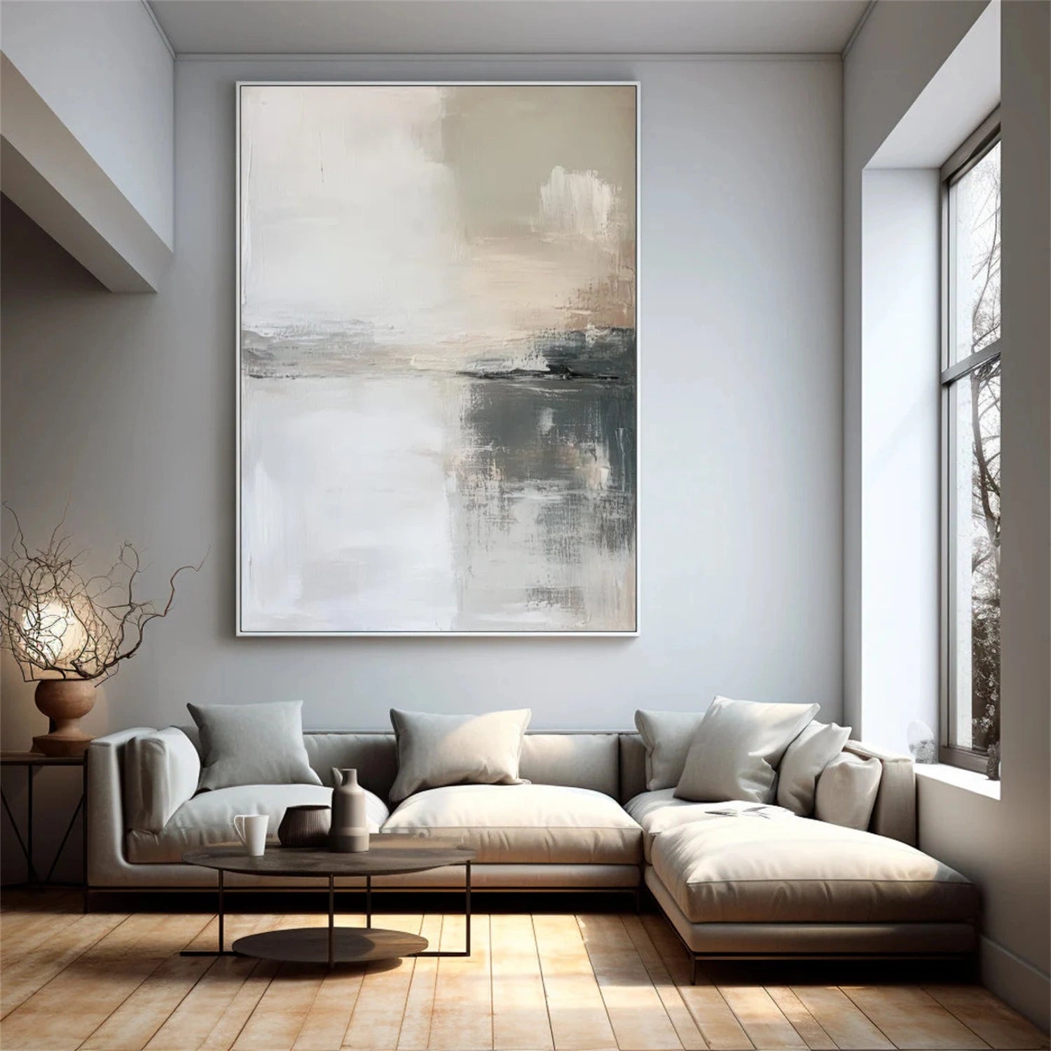 Wabi Sabi Abstract Canvas Art #WA215