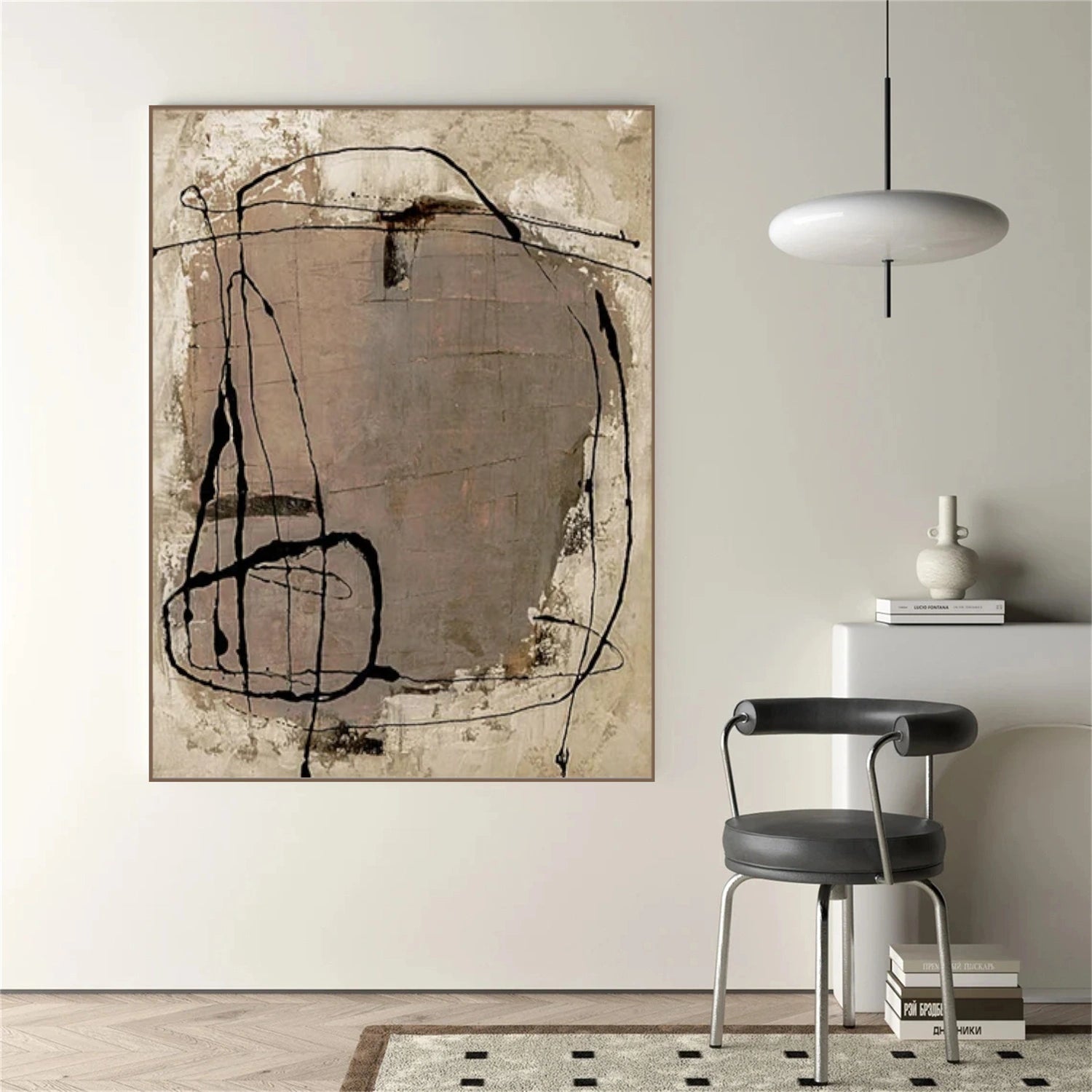Wabi Sabi Abstract Canvas Art #WA201