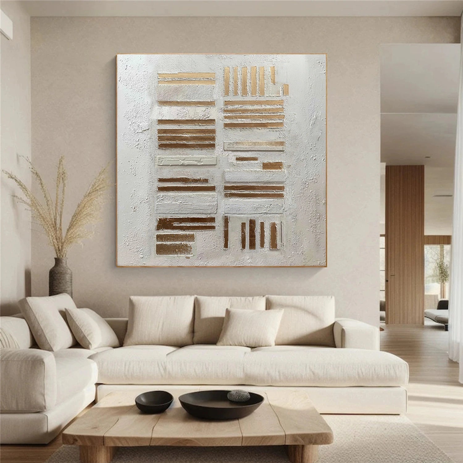 Wabi Sabi Abstract Textured Canvas Art #WA251