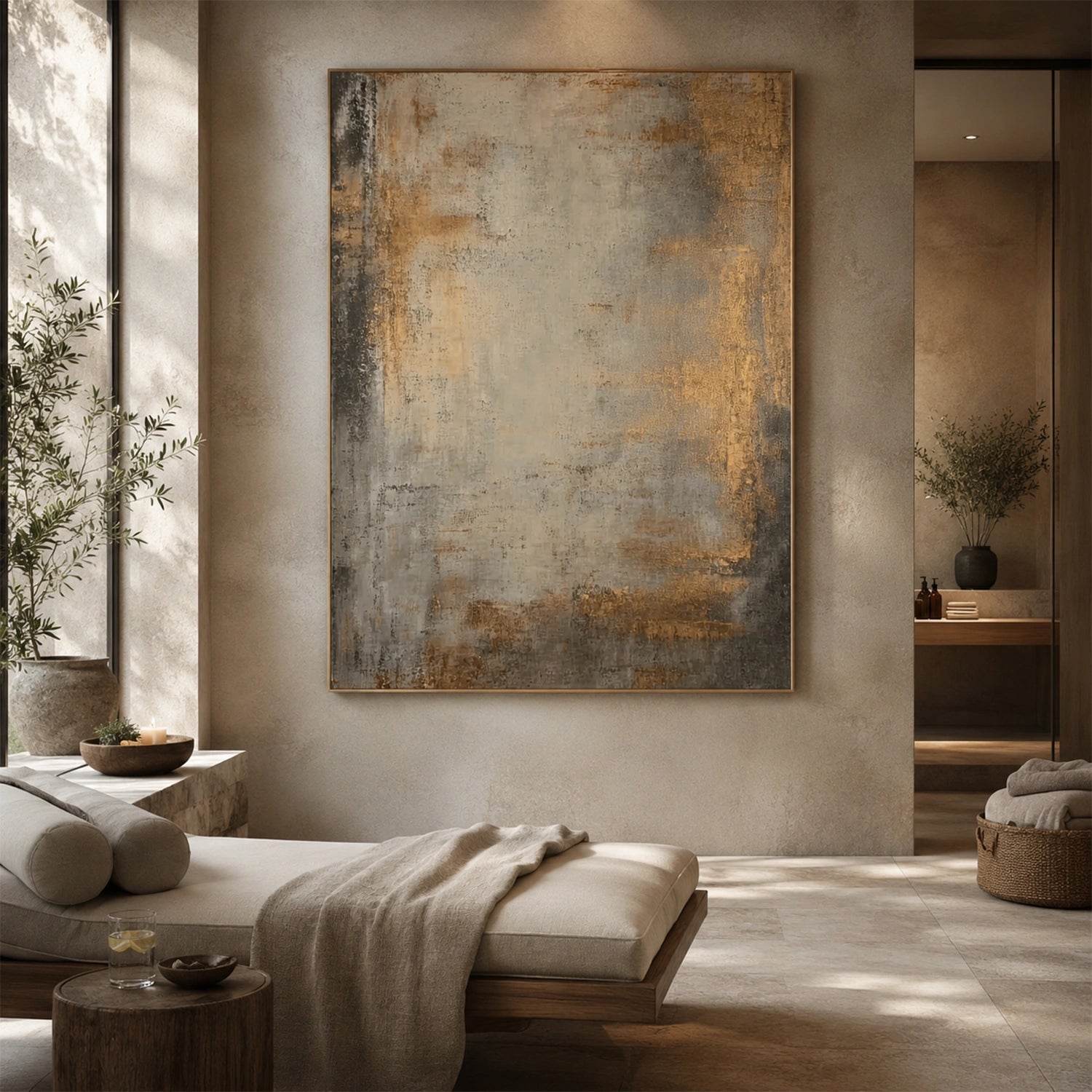 Wabi Sabi Abstract Canvas Art #WA267