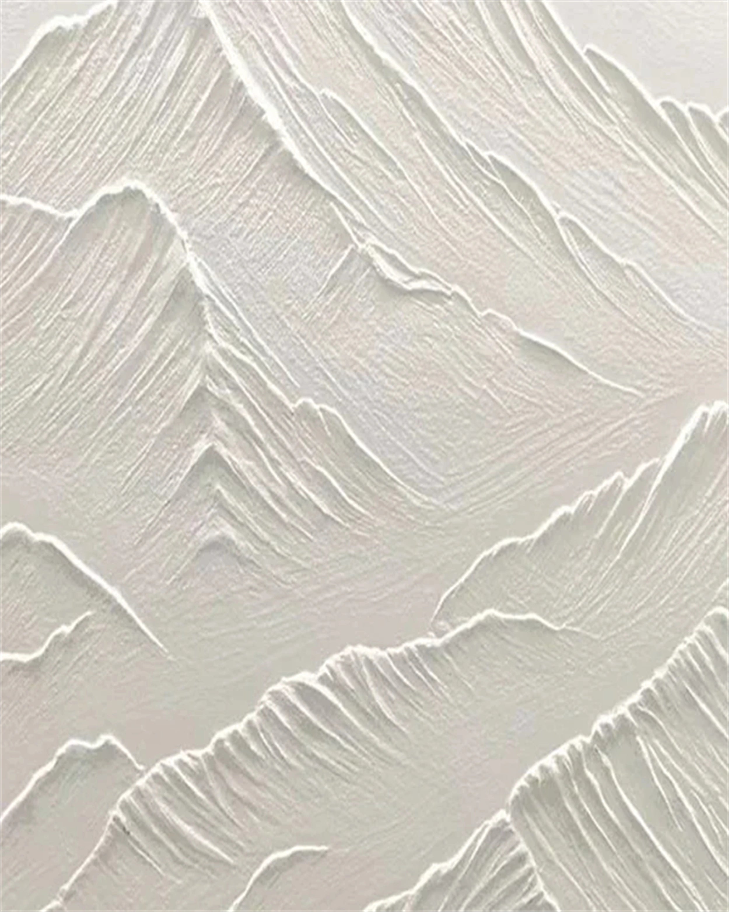 White Textured Minimalist Wall Art #WT048