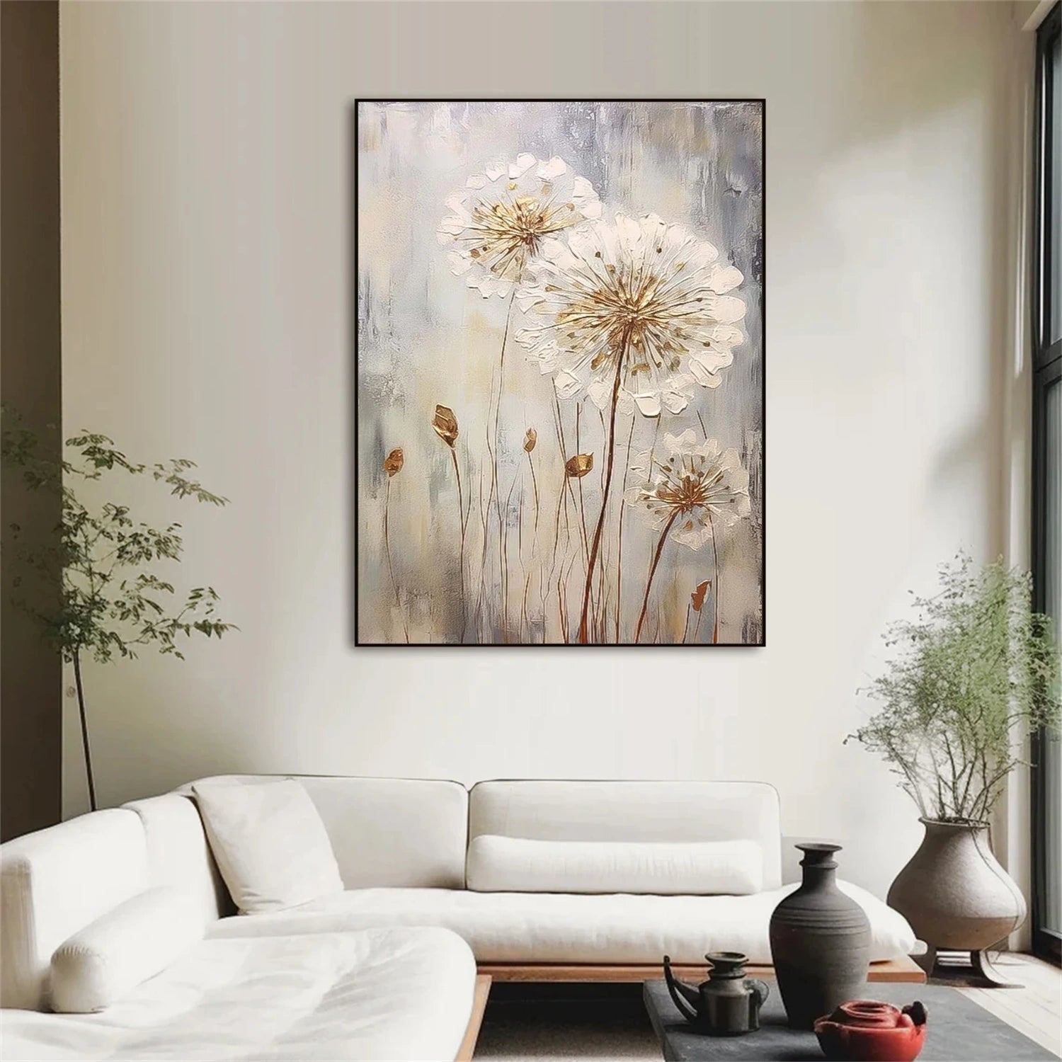 Tree And Flower Abstract Wall Art #TF181