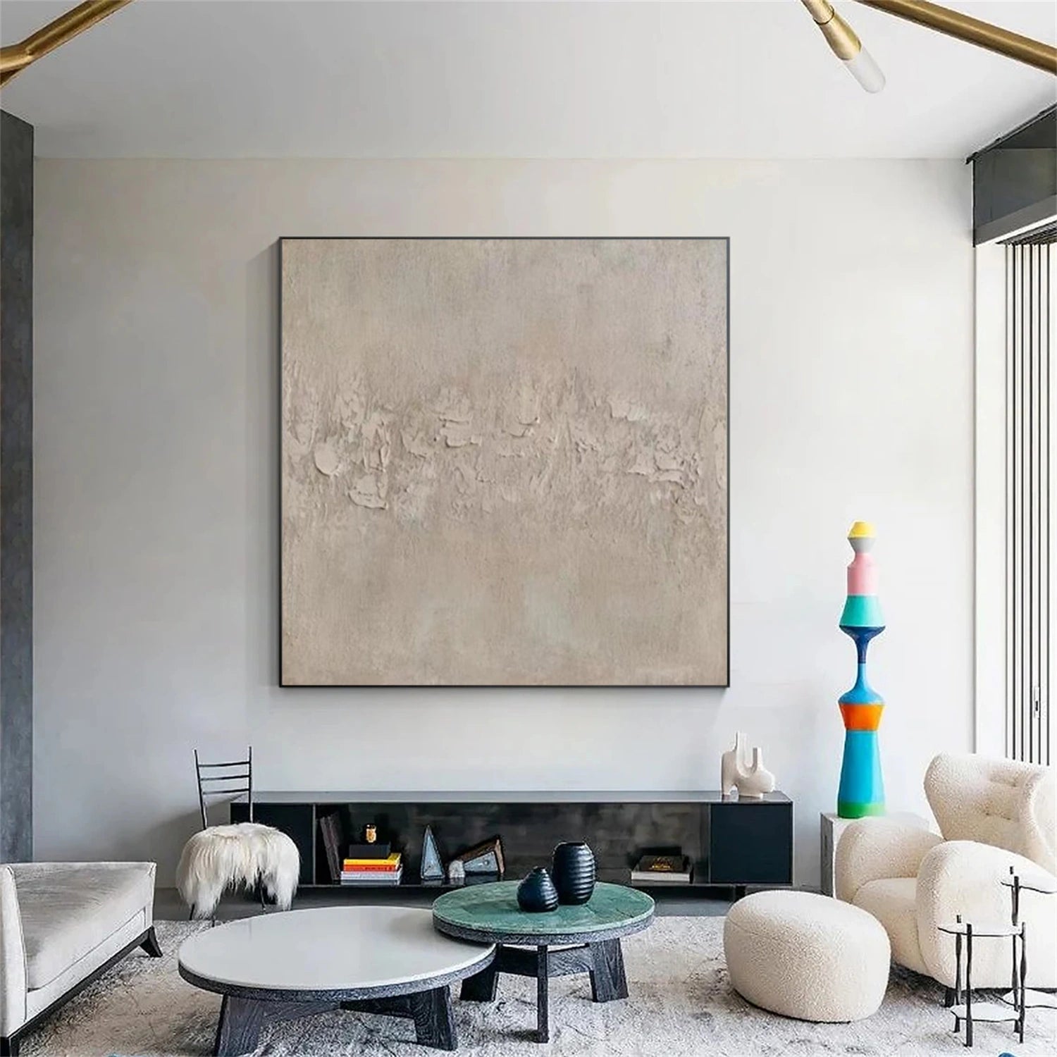 Beige Abstract Wall Art #AW139