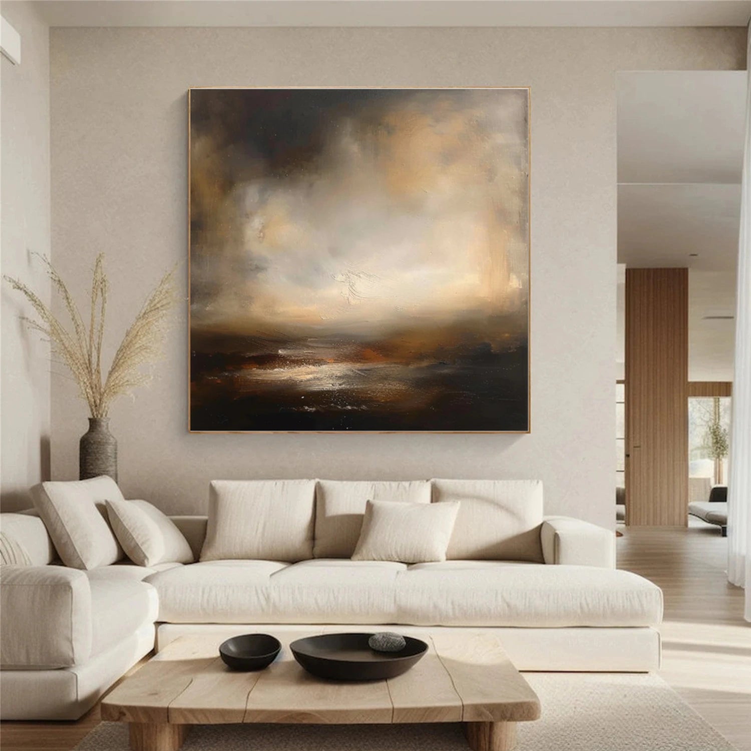 Sky And Ocean Abstract Wall Art #SO304
