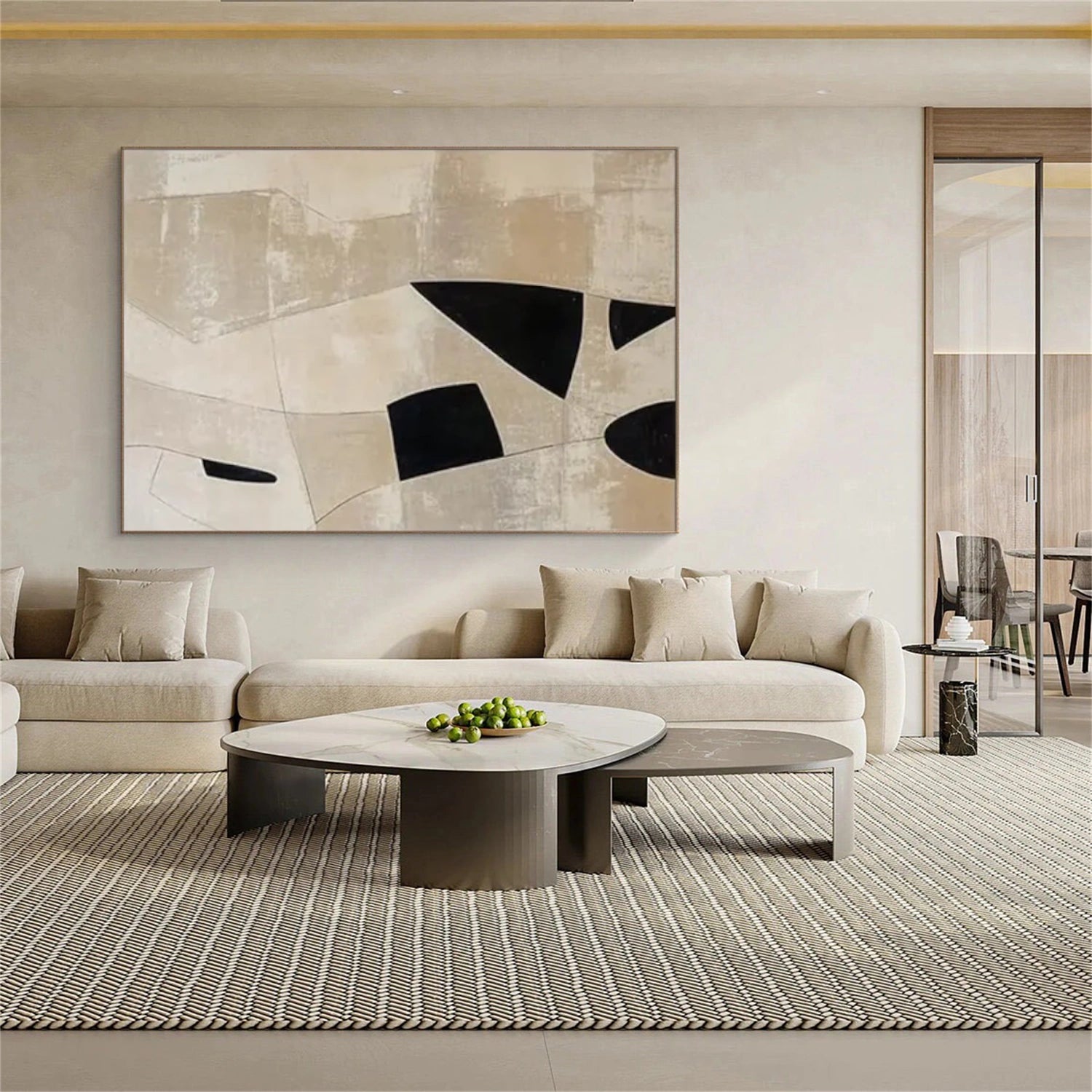 Wabi Sabi Abstract Canvas Art #WA214