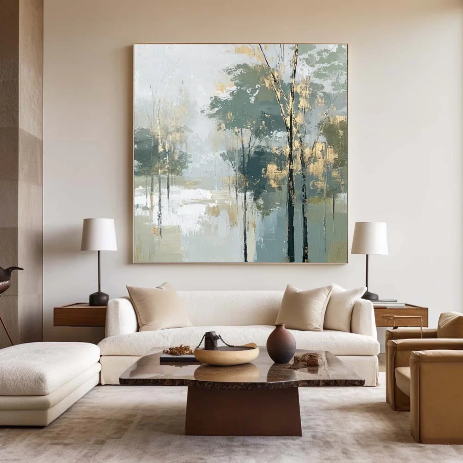 Tree And Flower Abstract Wall Art #TF139