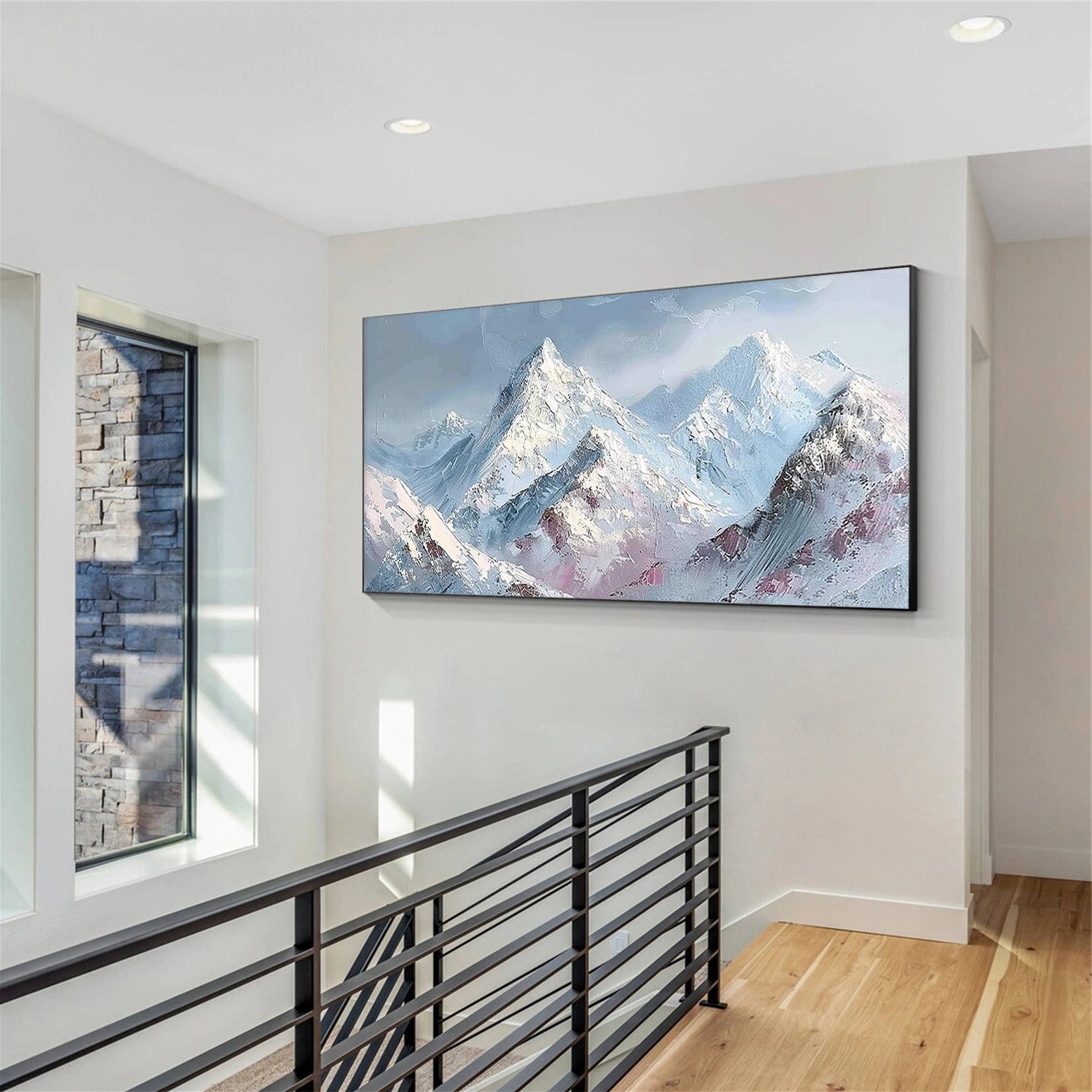 Abstract Mountain Textured Wall Art #WT222