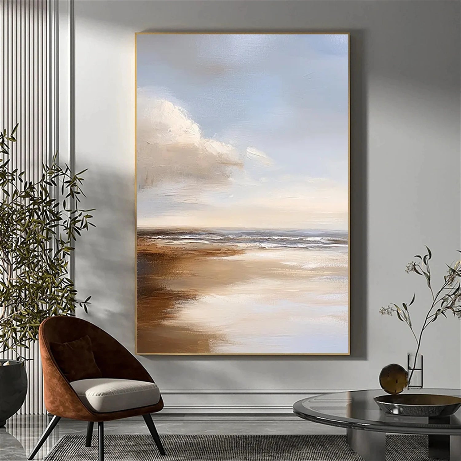 Sky And Ocean Abstract Wall Art #SO308