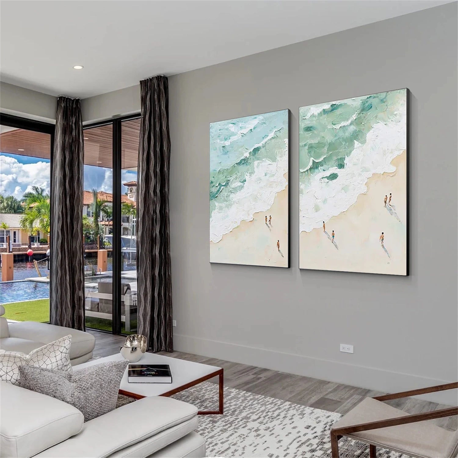 Sky And Ocean Painting Set of 2 #SO232