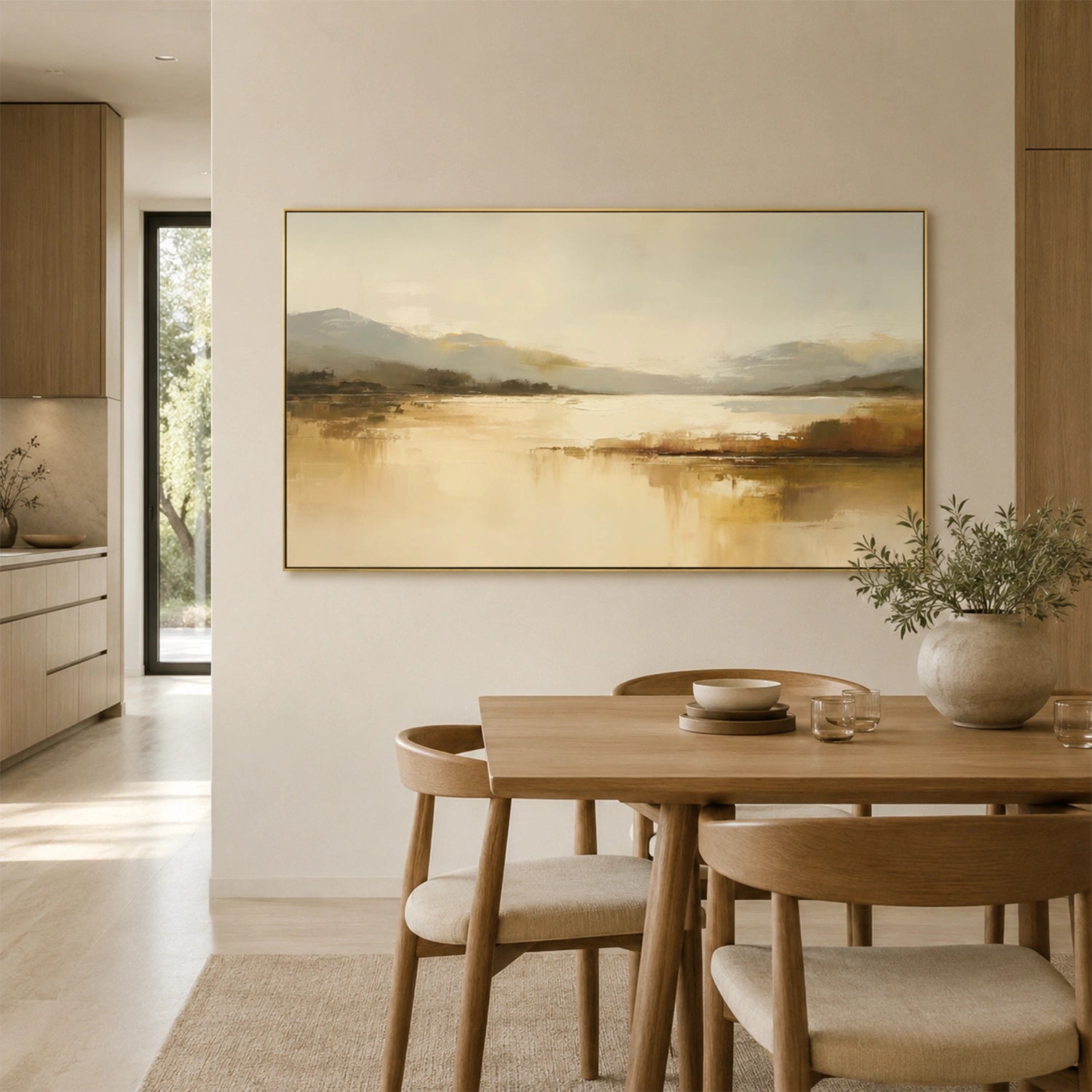 Abstract Mountain Canvas Art #WT266