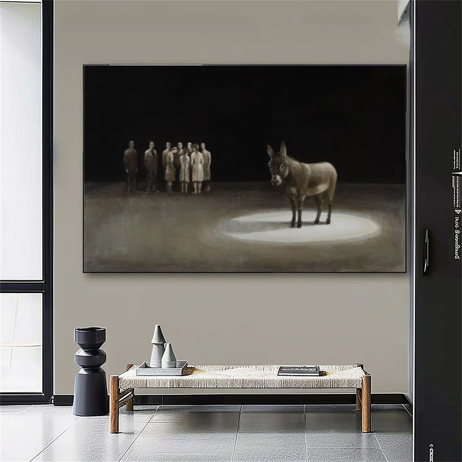Abstract Animal Art Donkey Wall Art #AT053