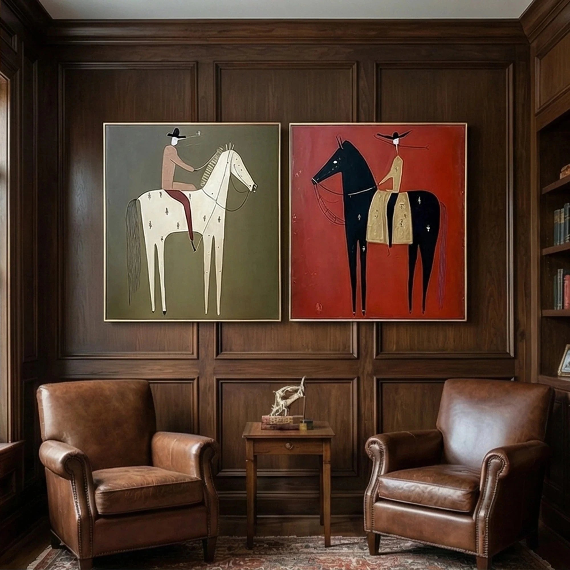 Vintage Americana Art Set of 2 #VA013