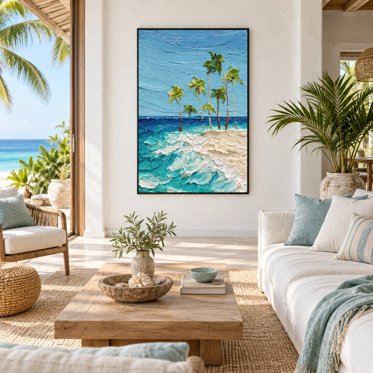 Sky And Ocean Abstract Wall Art #SO453