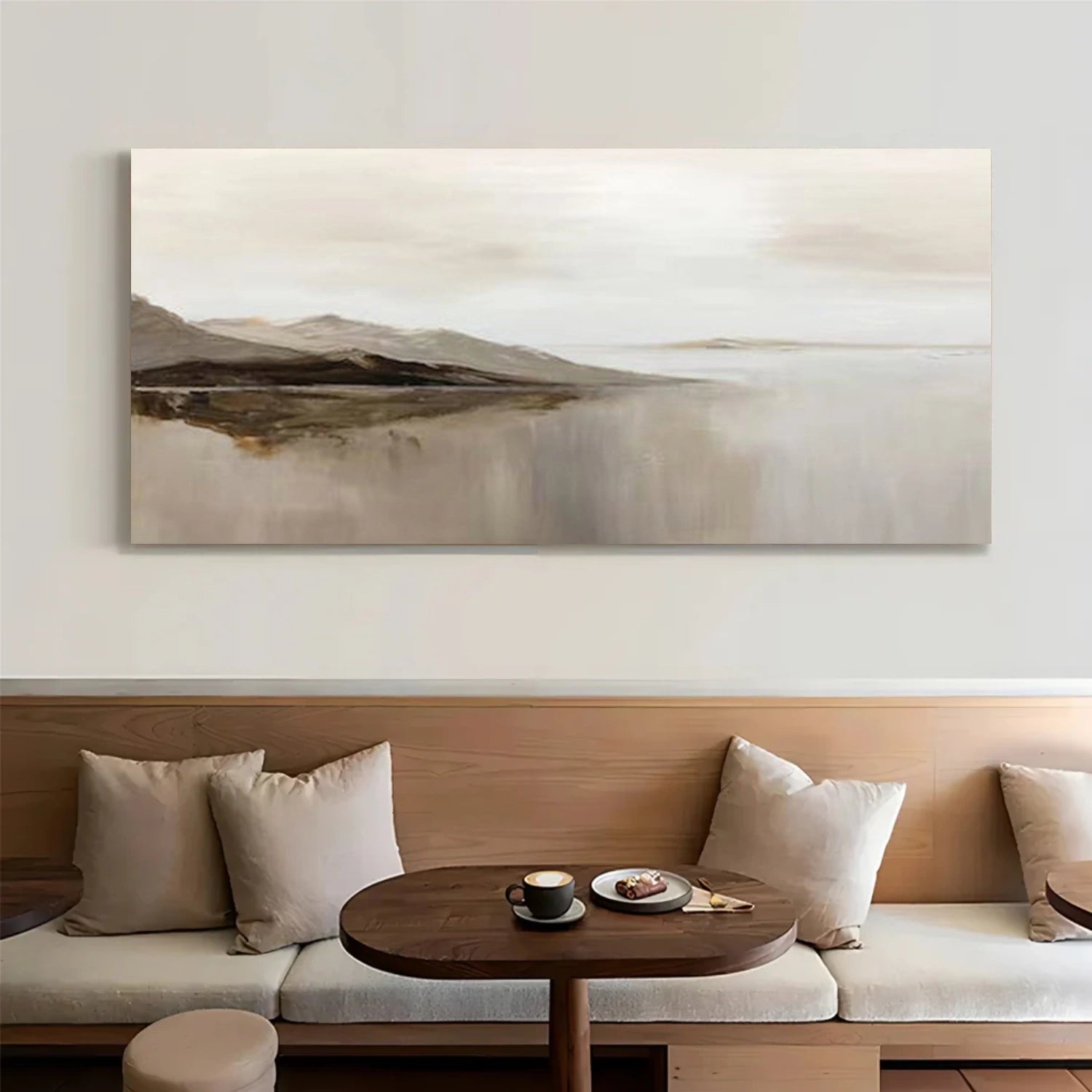 Abstract Mountain Canvas Art #WT256
