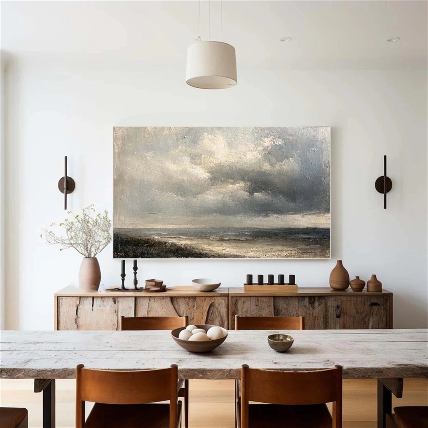 Sky And Ocean Abstract Wall Art #SO403