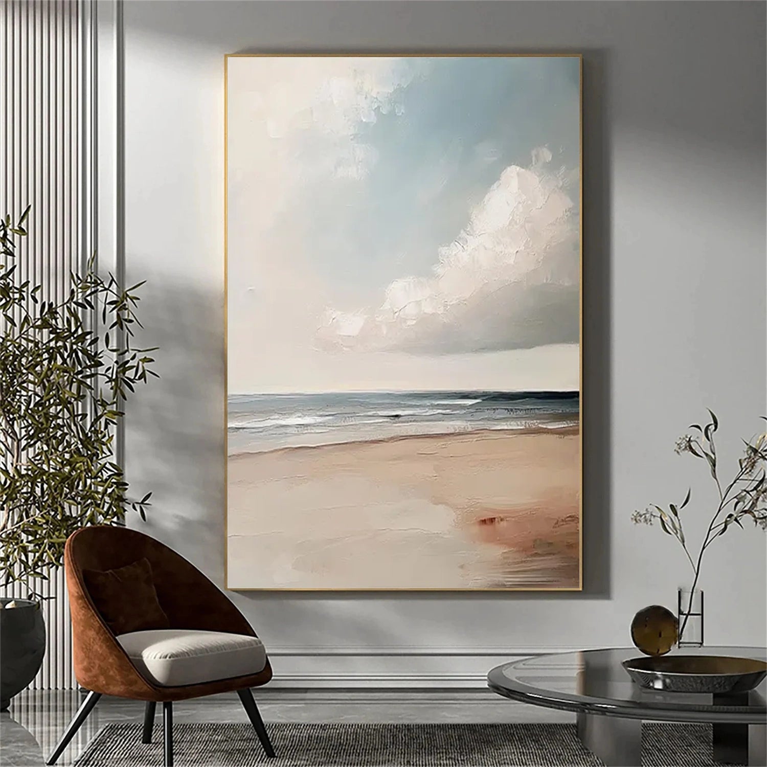 Sky And Ocean Abstract Wall Art #SO306