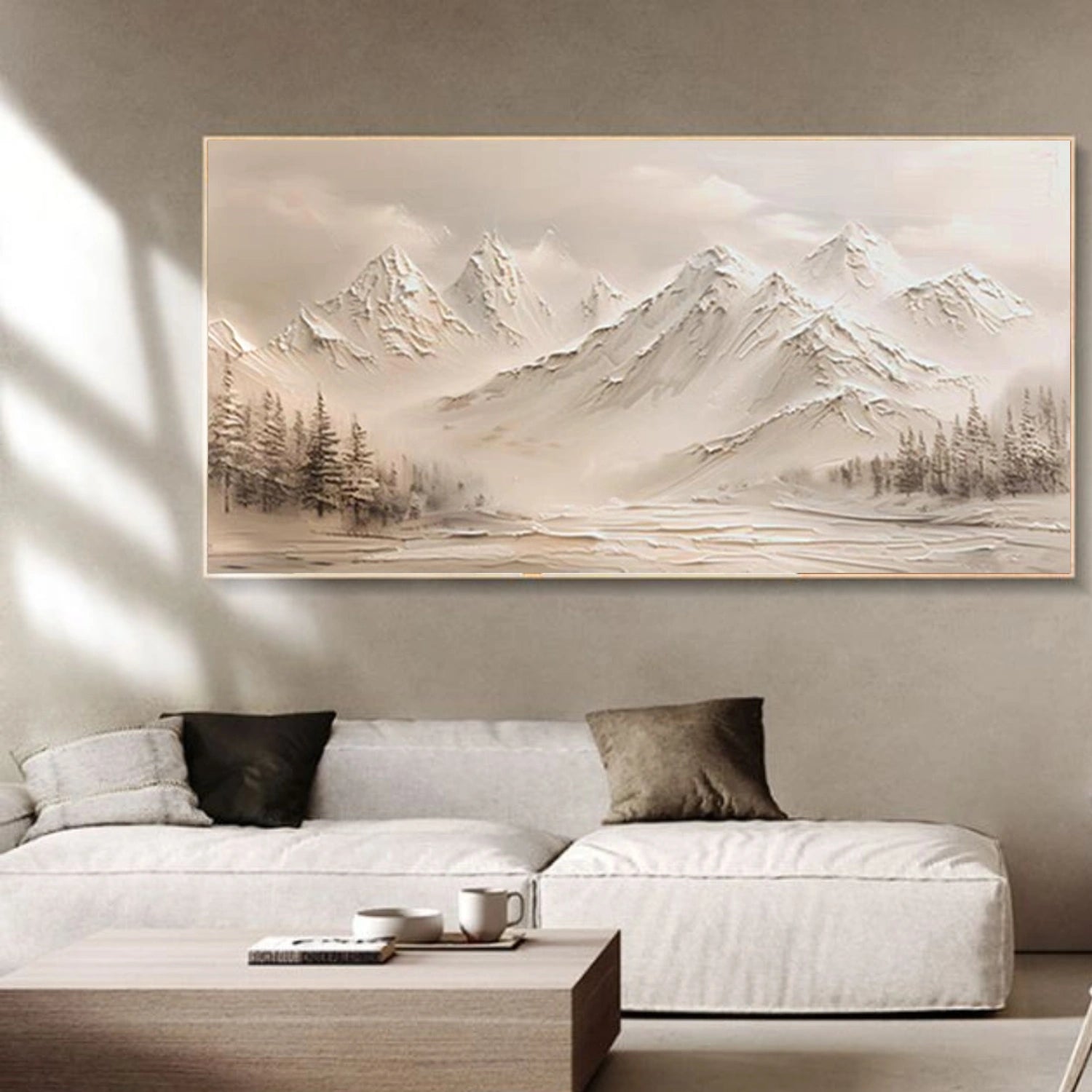 Abstract Mountain Textured Wall Art #WT230