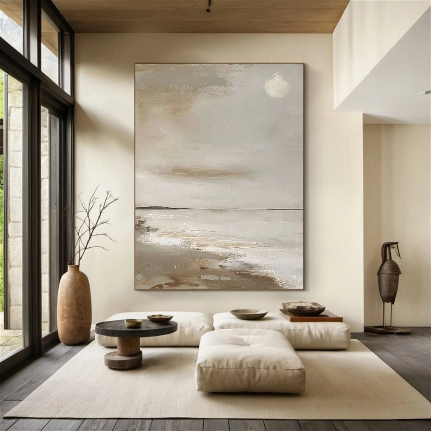 Sky And Ocean Abstract Wall Art #SO404