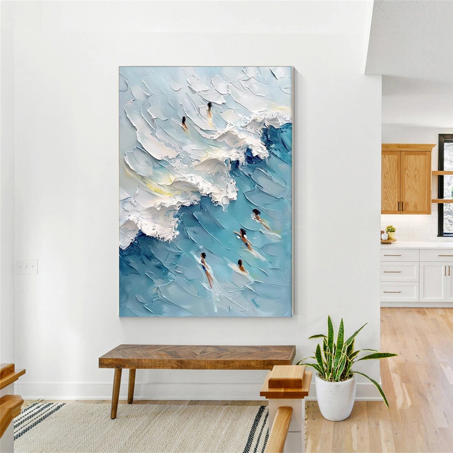 Swimming Sport Textured Wall Art #BA004