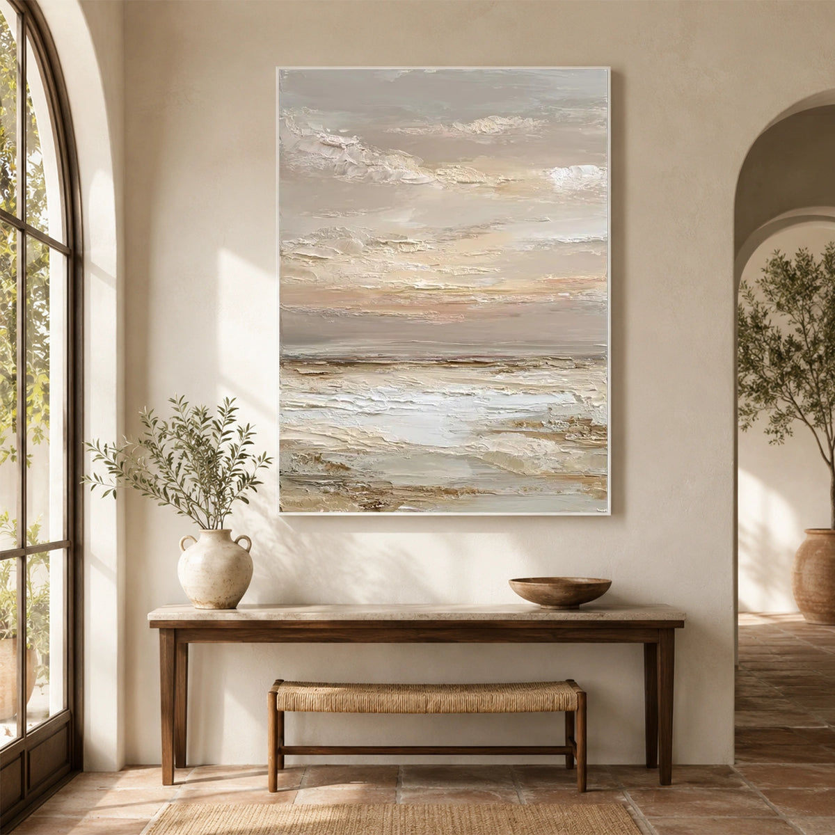Sky And Ocean Abstract Wall Art #SO458