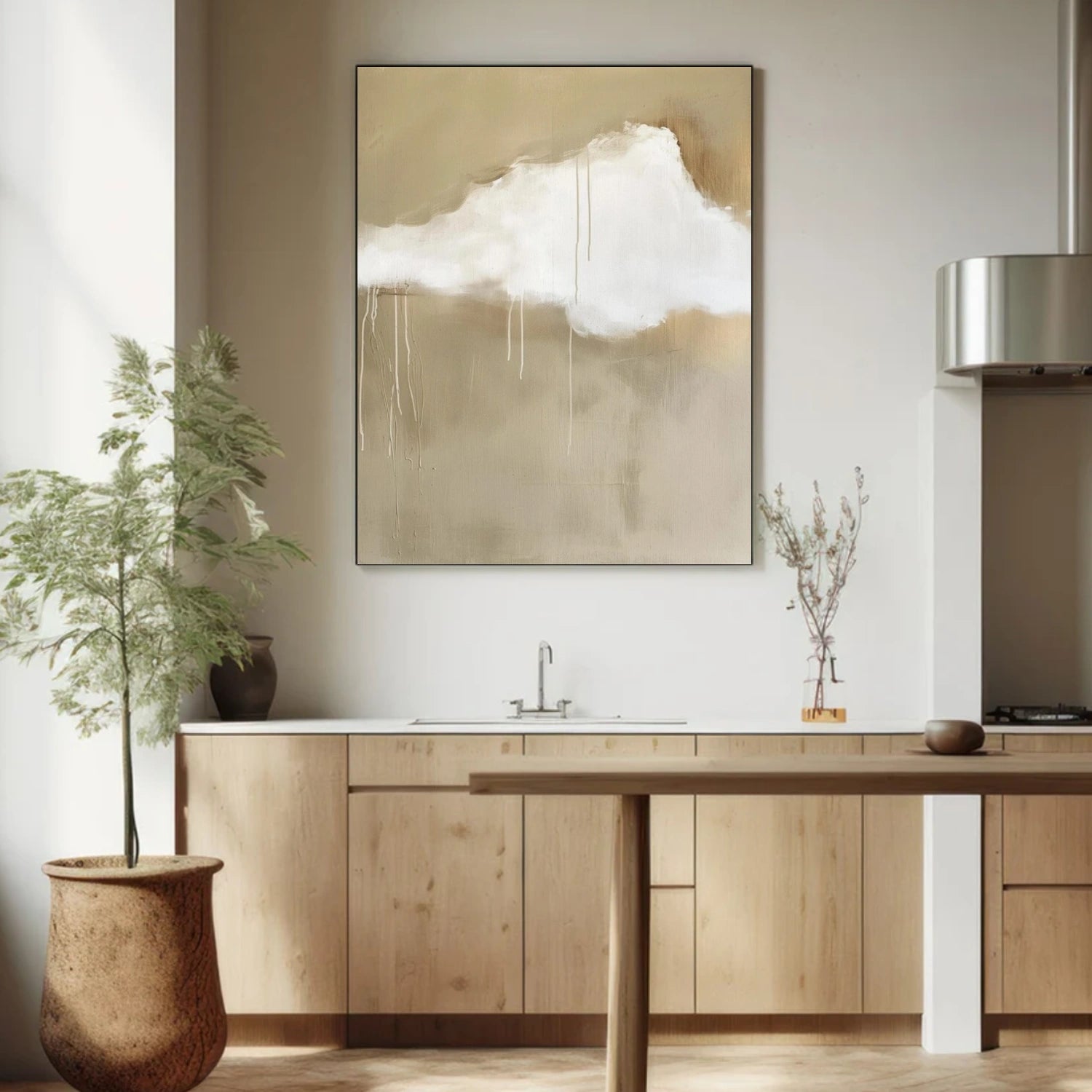 Sky And Ocean Abstract Wall Art #SO339