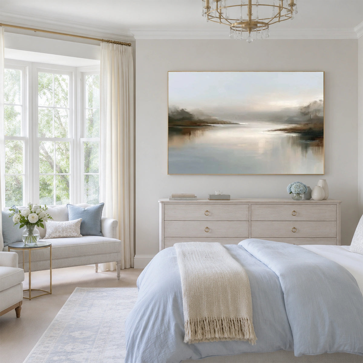Sky And Ocean Abstract Wall Art #SO462