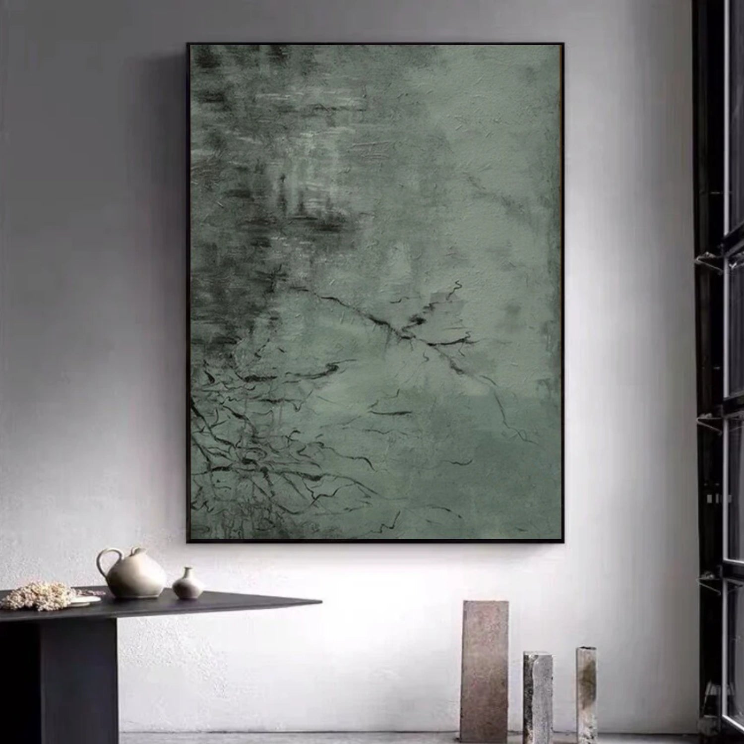 Green Abstract Wall Art #AW141