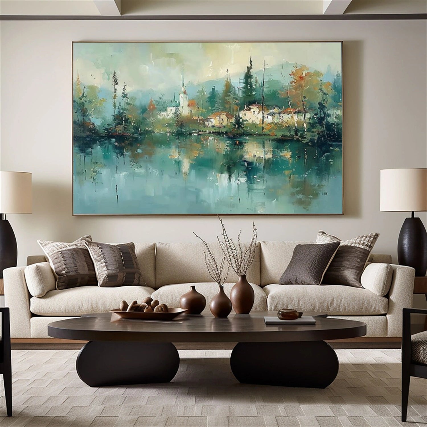 Sky And Ocean Abstract Wall Art #SO353