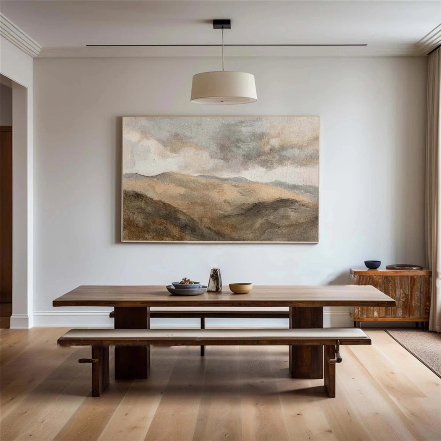 Abstract Mountain Canvas Art #WT259
