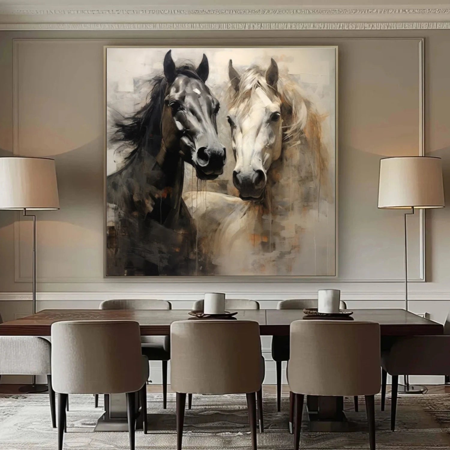 Abstract Animal Art Horse Wall Art #AT050