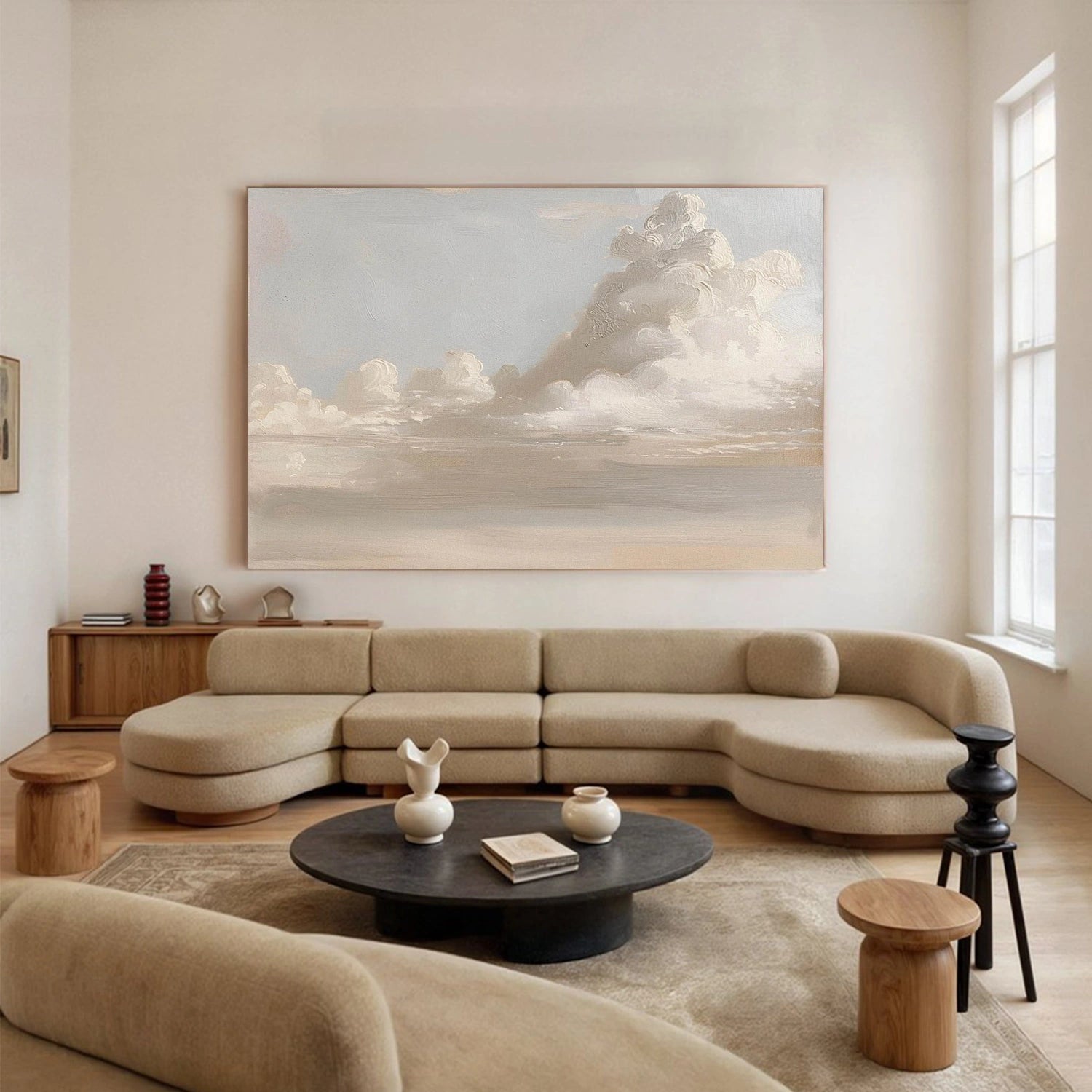 Sky And Ocean Abstract Wall Art #SO402