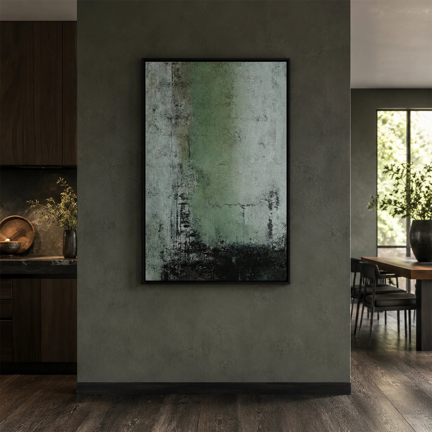 Wabi Sabi Abstract Canvas Art #WA268