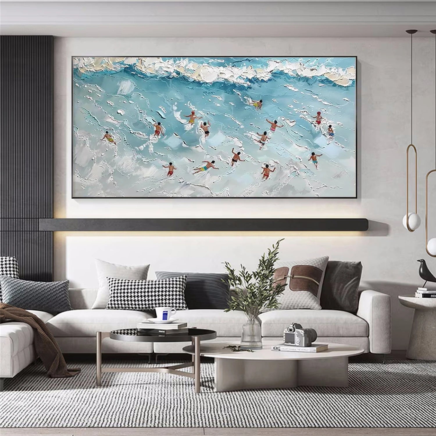 Swimming Sport Textured Wall Art #BA002