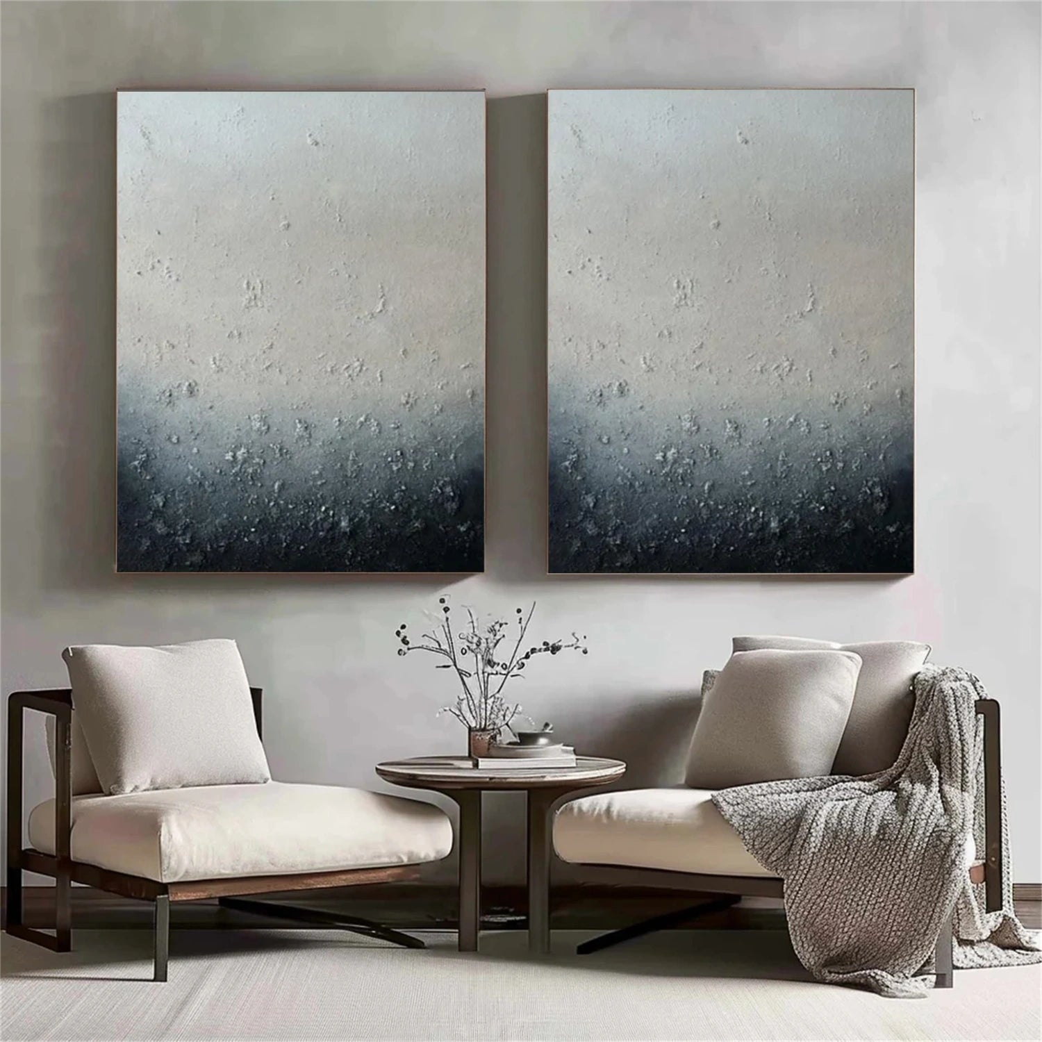 Abstract Textured Wall Art Set of 2 #AW170