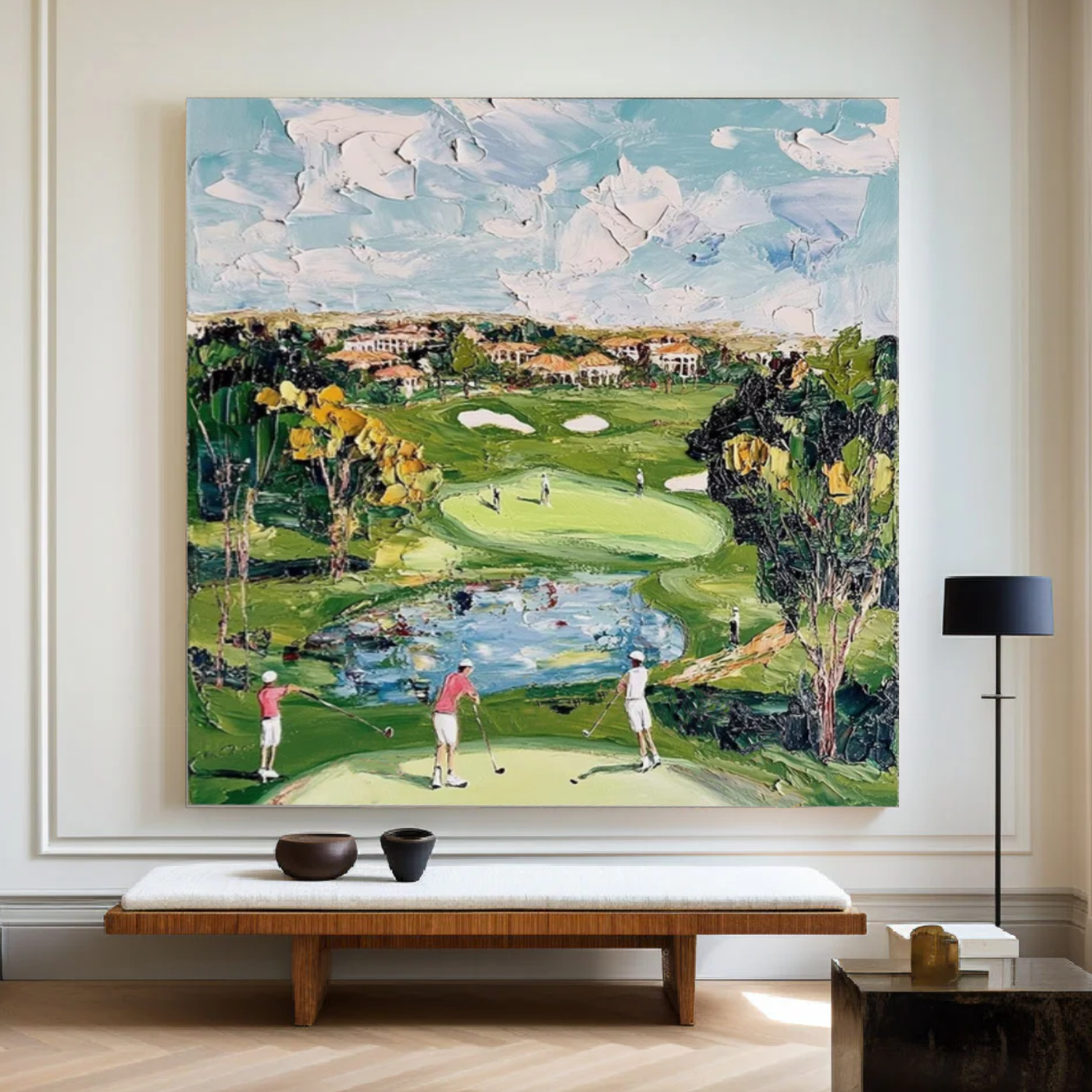 Golf Sport Textured Wall Art #BA014