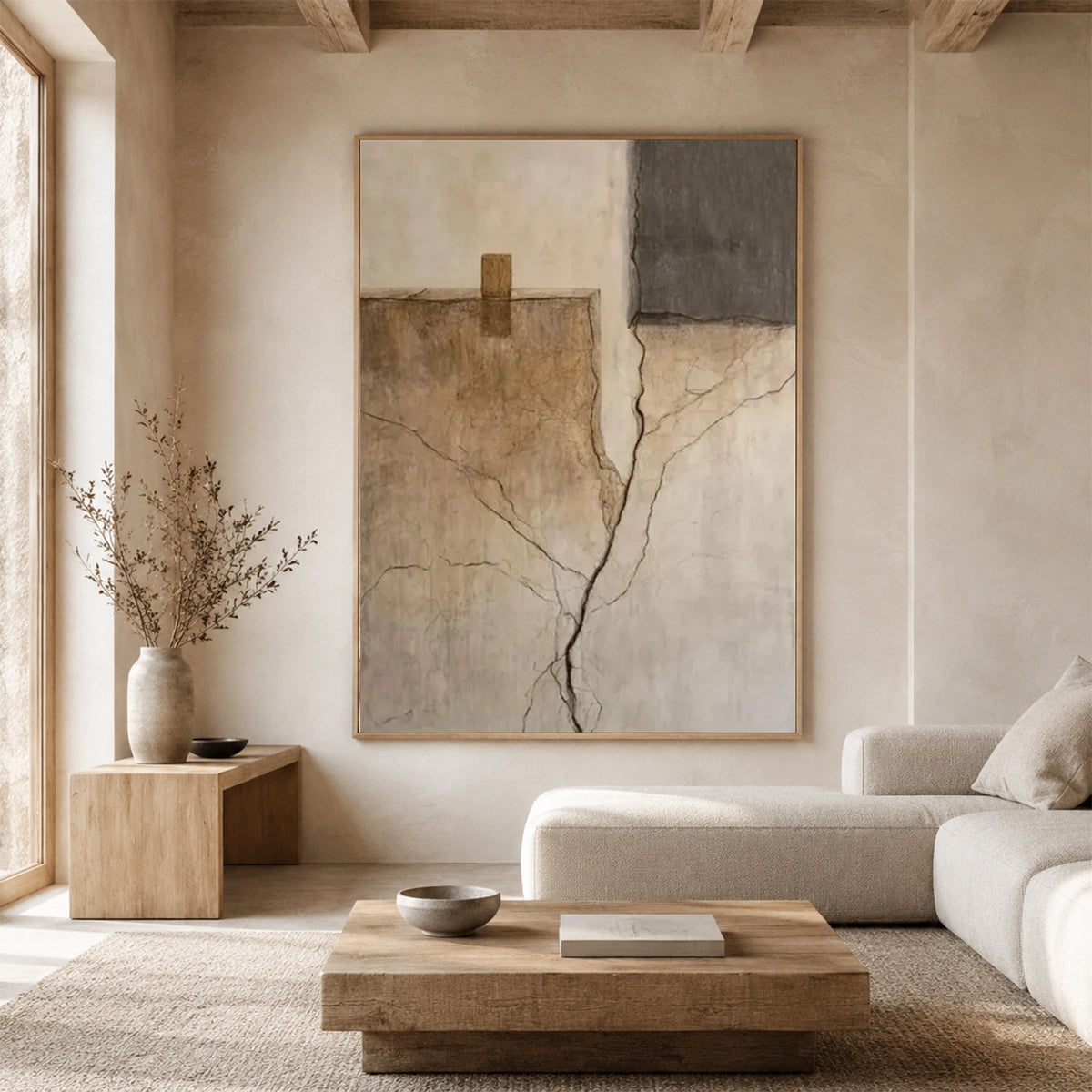Wabi Sabi Abstract Canvas Art #WA273