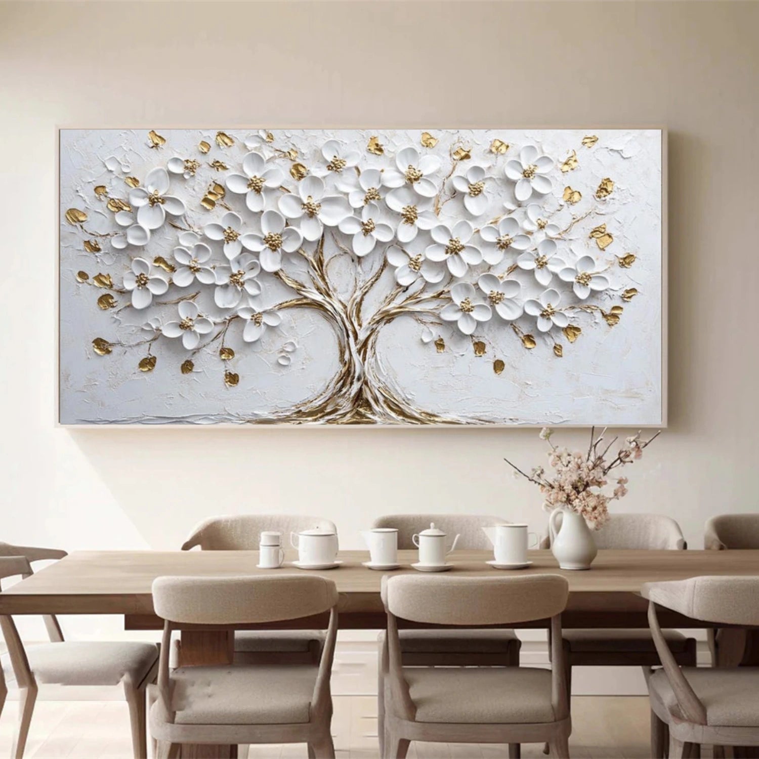 Tree And Flower Abstract Wall Art #TF206