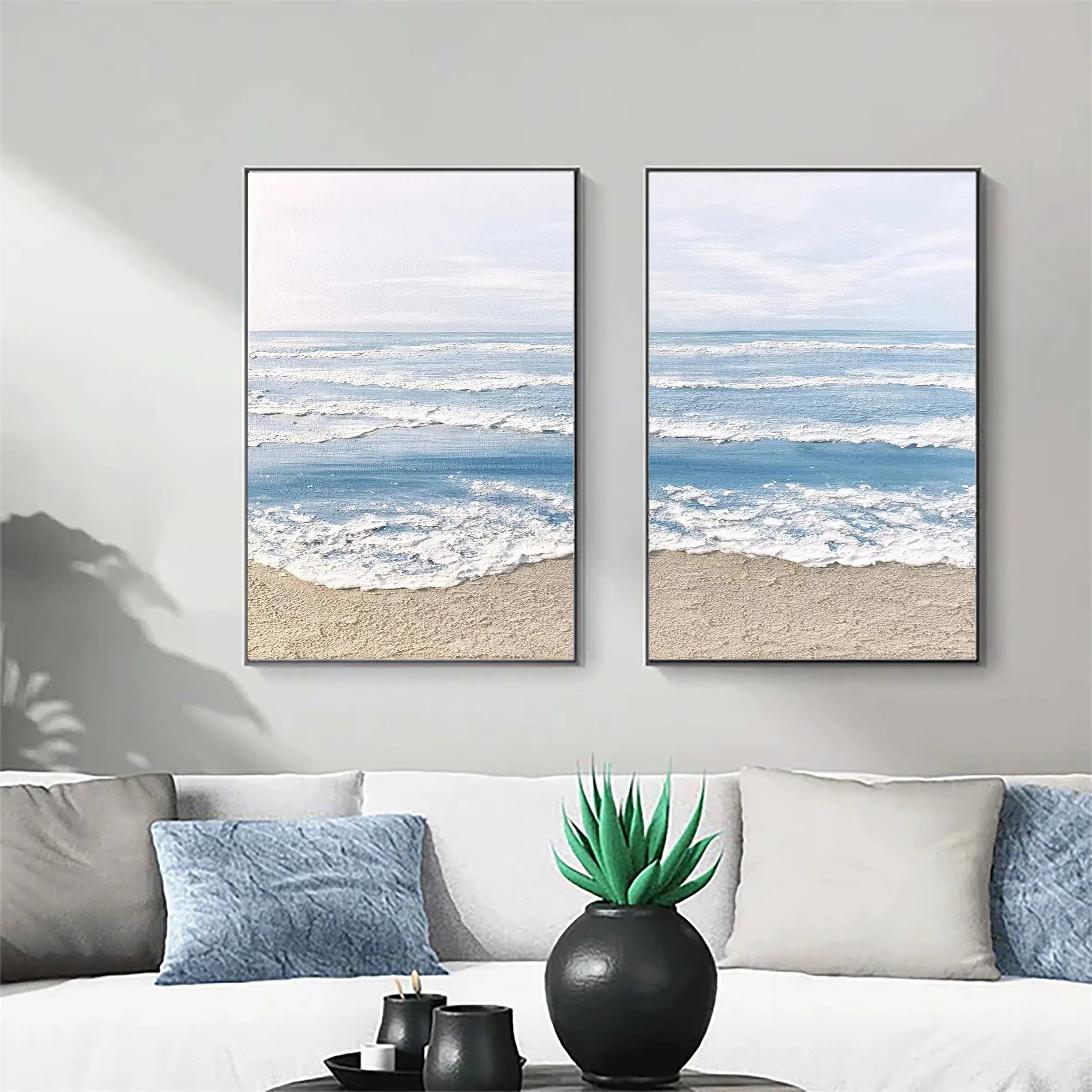 Sky And Ocean Painting Set of 2 #SO087