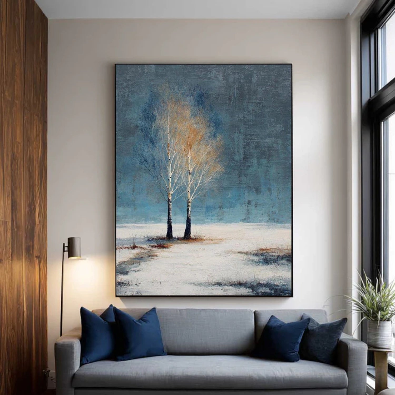 Tree And Flower Abstract Wall Art #TF194