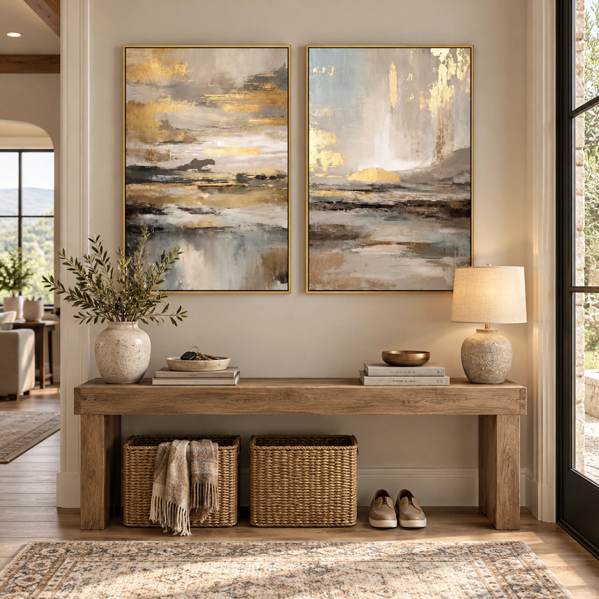 Abstract Wall Art Set of 2 #AW289