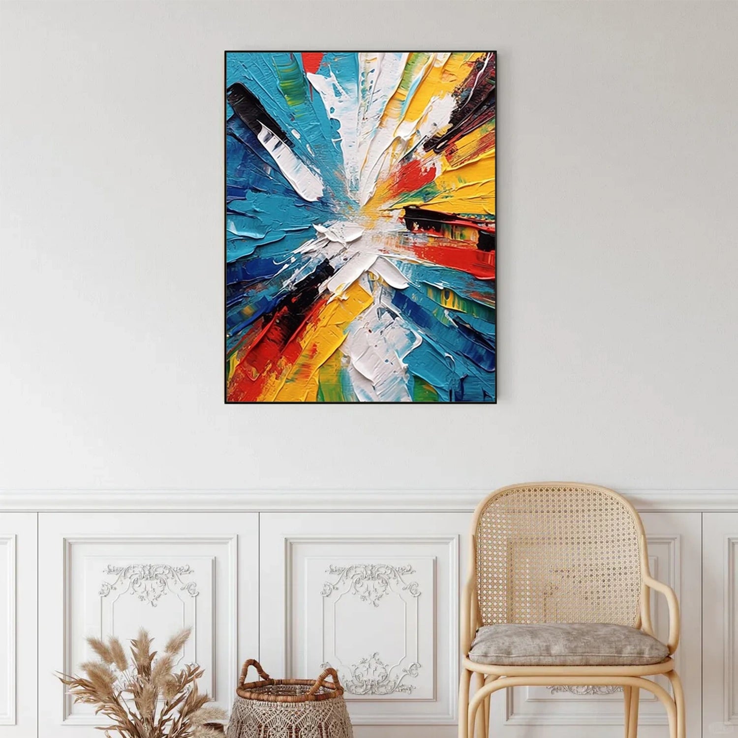 Colorful Abstract Textured Wall Art #AW144