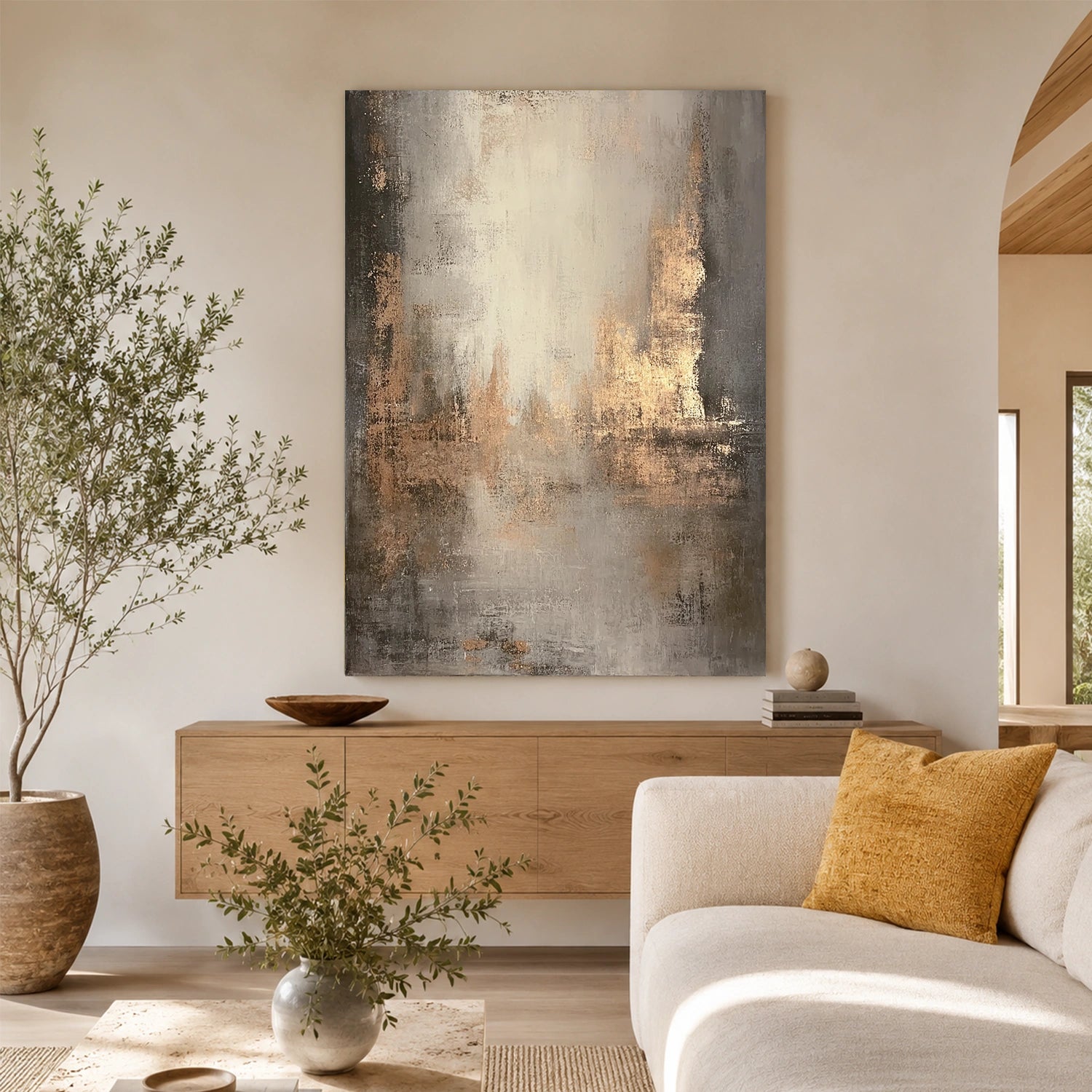 Wabi Sabi Abstract Canvas Art #WA266