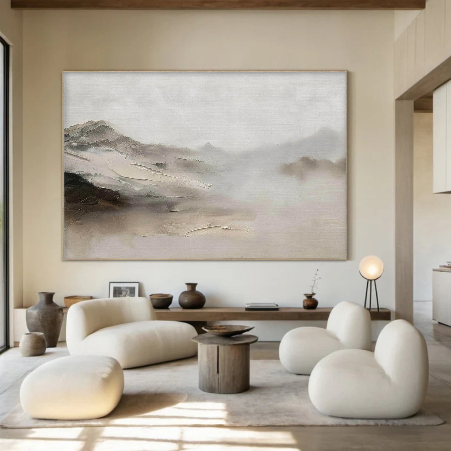 Abstract Mountain Canvas Art #WT257