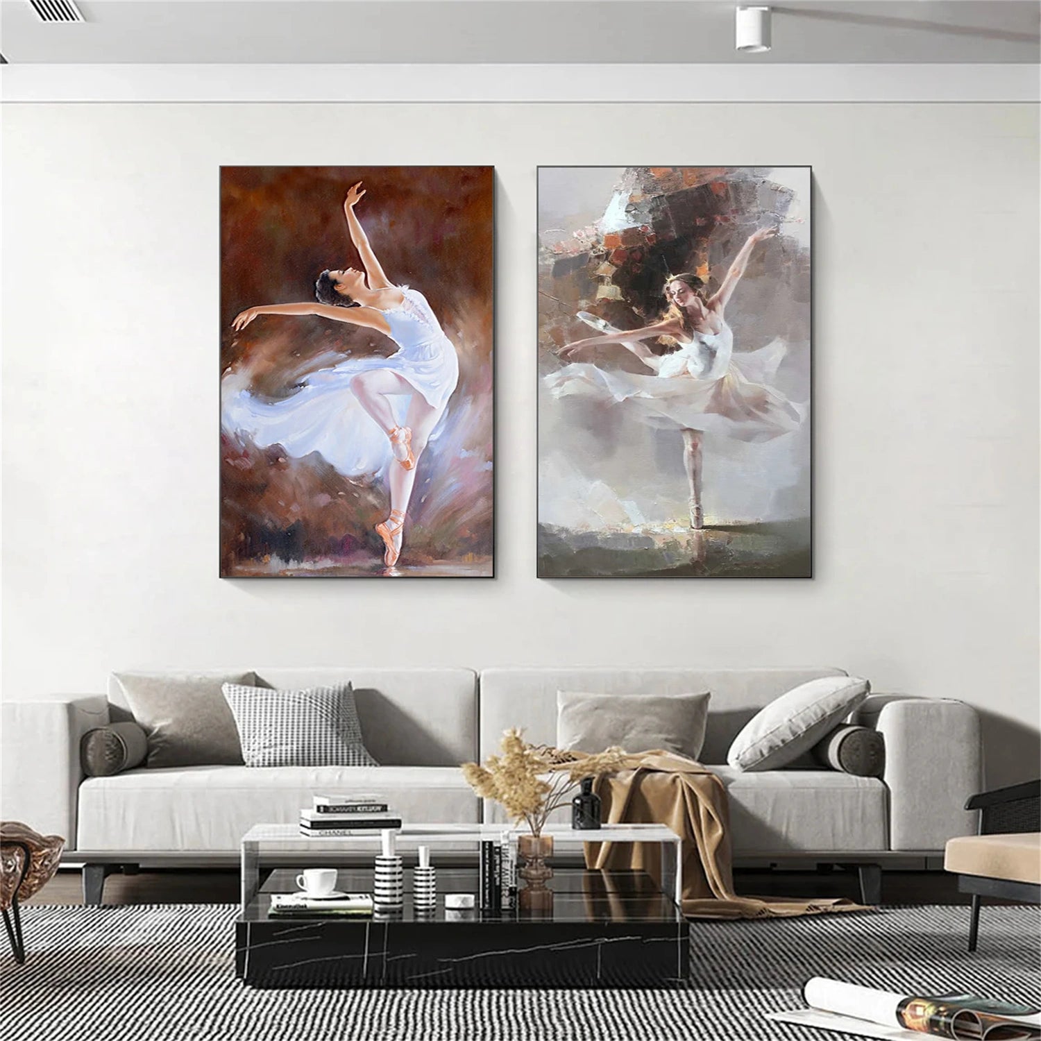 Abstract Portrait Wall Art Set of 2 #WP006