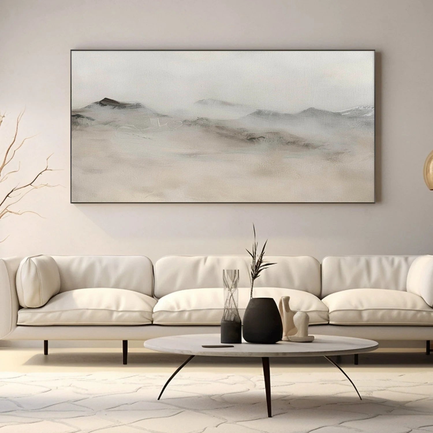 Abstract Mountain Canvas Art #WT258