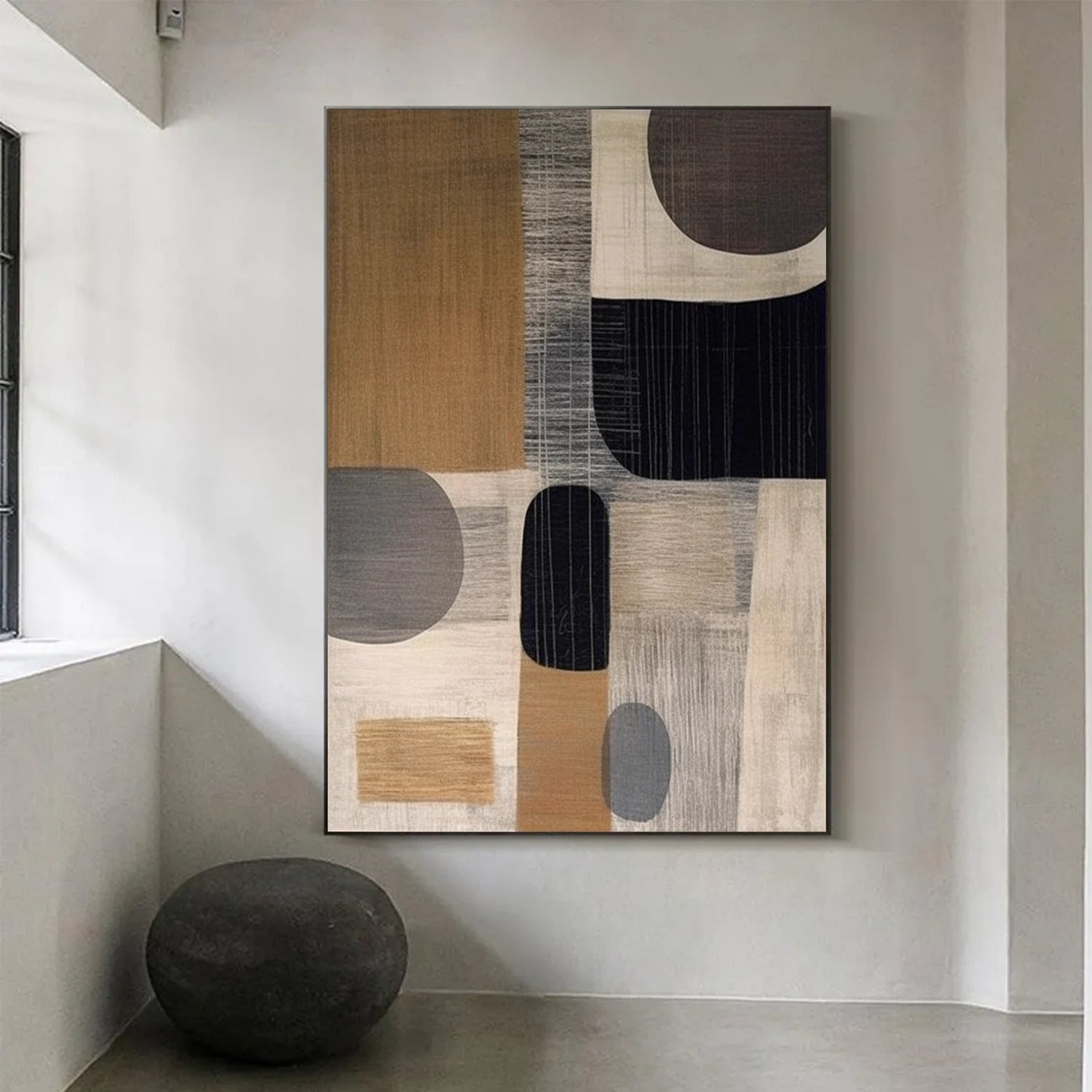 Wabi Sabi Abstract Canvas Art #WA199