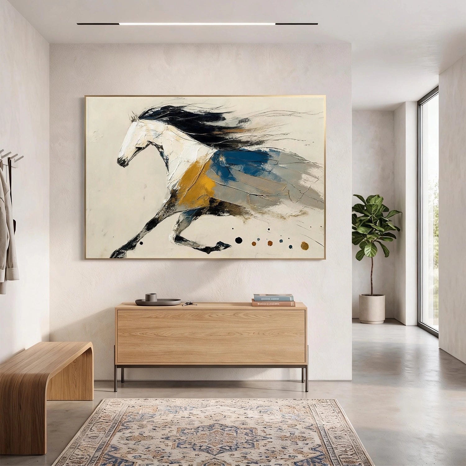 Abstract Animal Art Horse Wall Art #AT086
